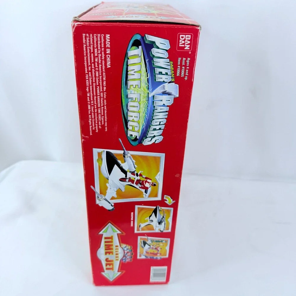 Bandai Power Rangers Time Force Deluxe Time Jet Red Ranger Signed Jason Faunt